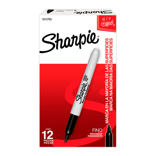Marcador Punto Fino Sharpie Negro
