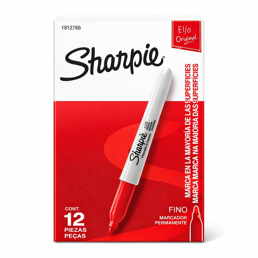 Marcador Punto Fino Sharpie Rojo