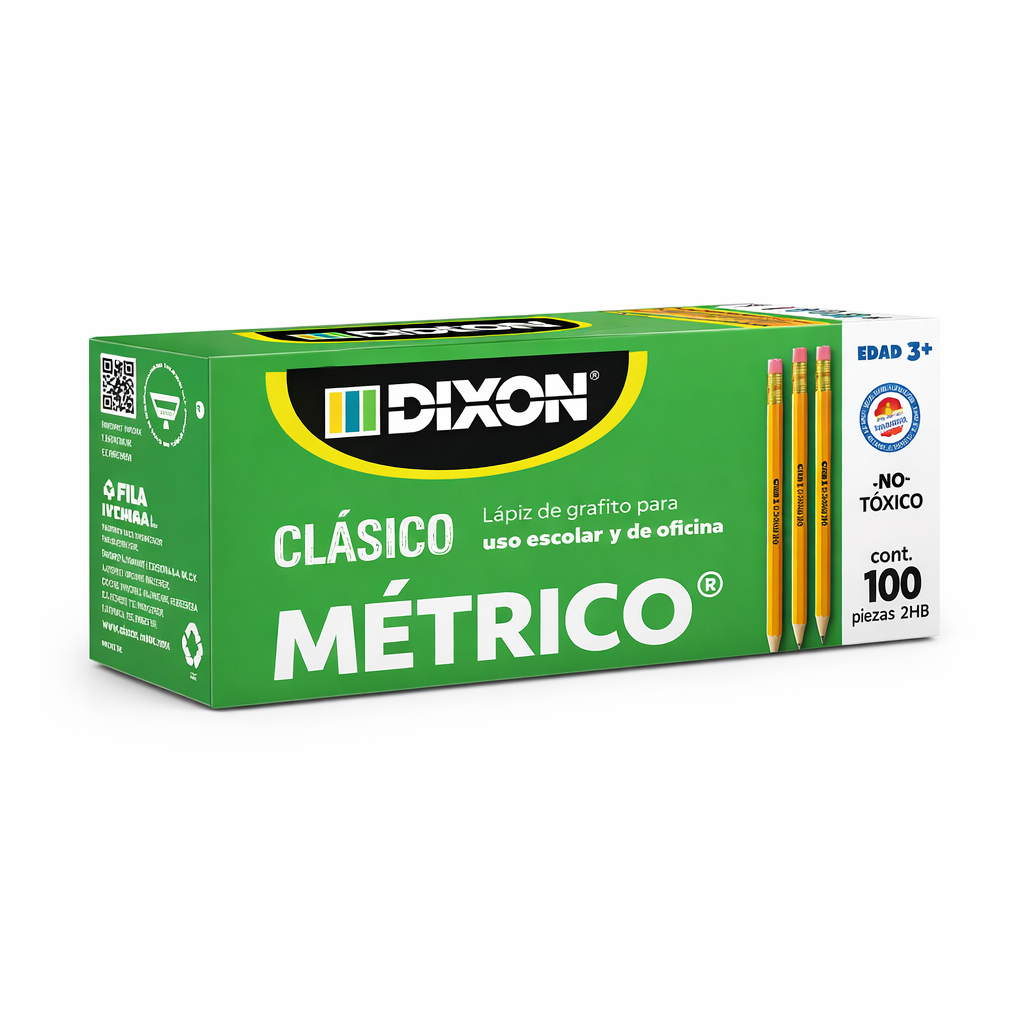 Lapiz N.2 Dixon Metrico Hexagonal